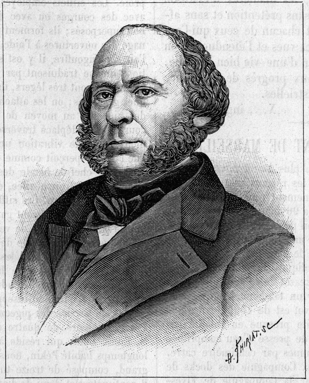 John Ericsson (1803-1889), Amerikalı mühendis ve İsveç asıllı mucit portresi. 27 Nisan 1889 tarihli “Doğa: bilimlerin ve sanat ve endüstriye uygulamalarının gözden geçirilmesi” nde gravür. by Unknown artist