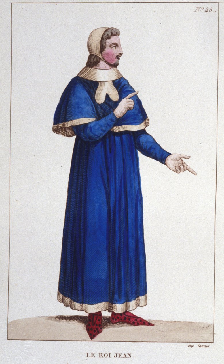 John II İyi Portresi (1319-1364), Fransa Kralı 1830 gravür by Unknown artist