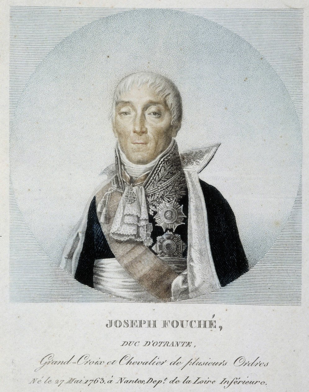 Joseph Fouché, Otranto Dükü, Grand Cross ve birkaç düzenin şövalyesinin portresi by Unknown artist