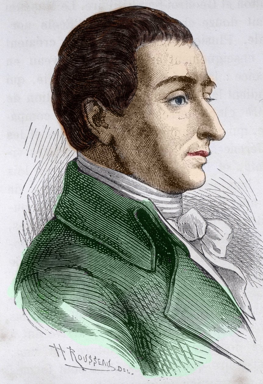 Joseph Louis de Lagrange (1736-1813), Fransız matematikçinin portresi. by Unknown artist