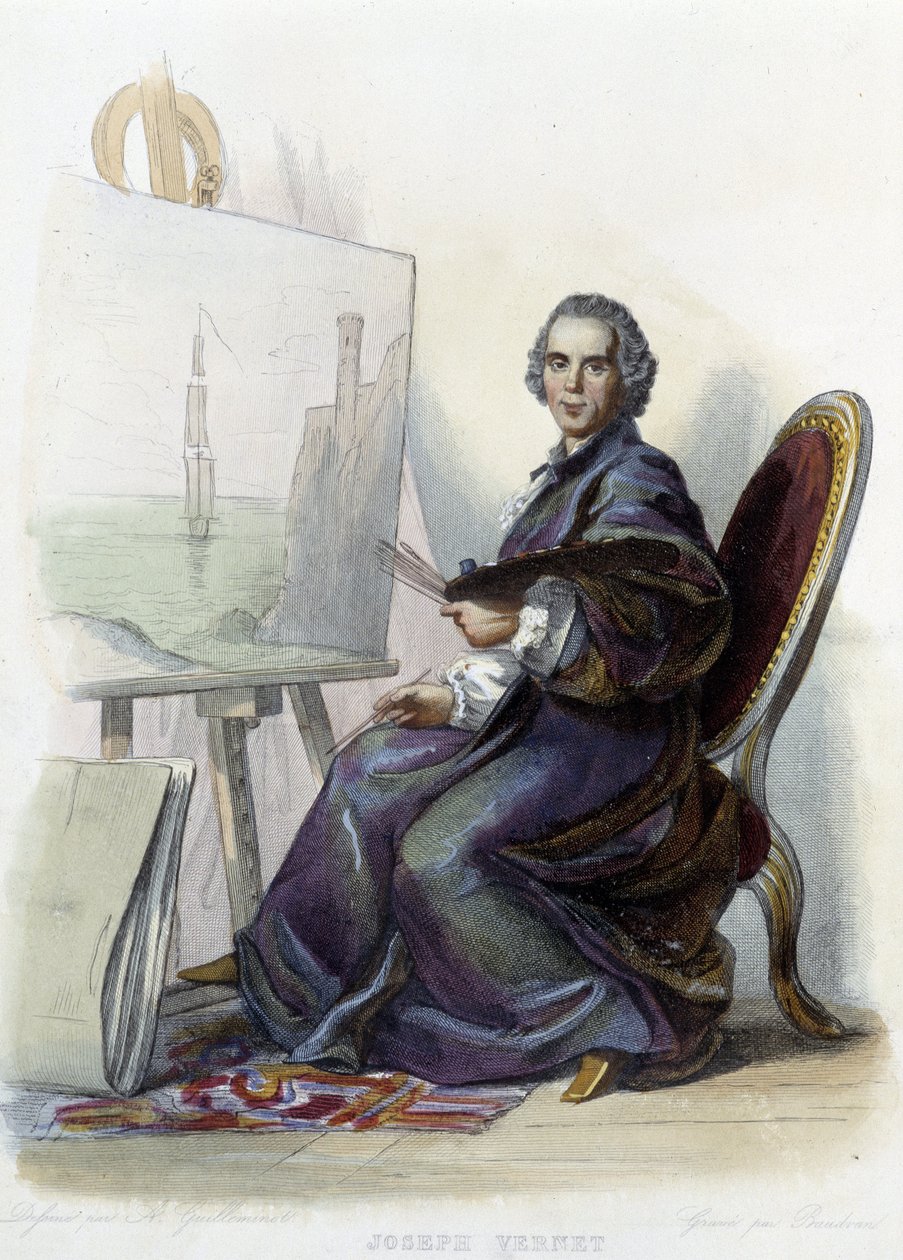Fransız ressam, karikatürist ve heykeltıraş Joseph Vernet