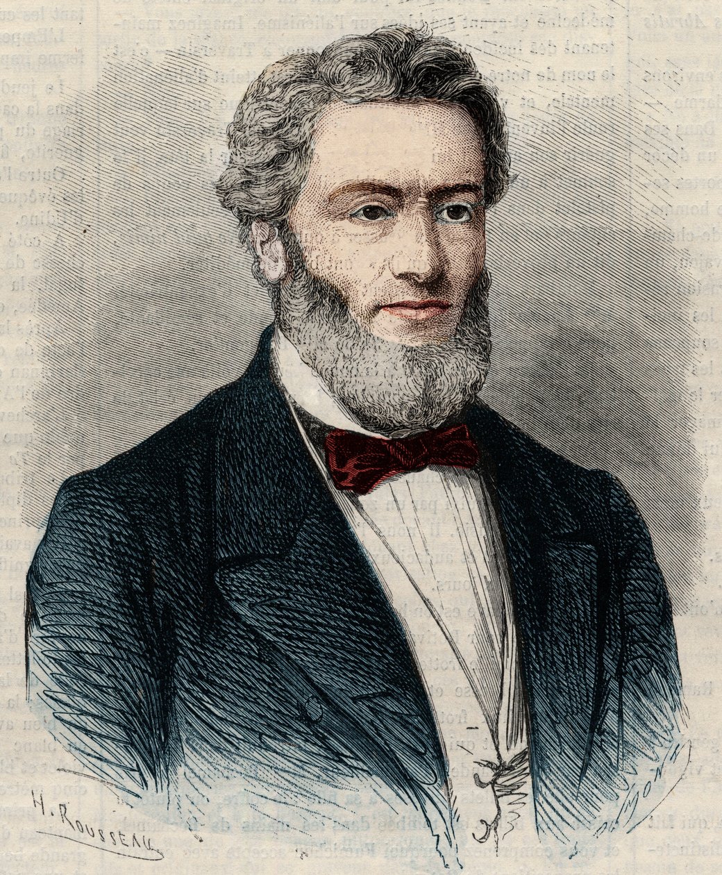 Jules Favre (1809-1880), Fransız politikacı ve avukat portresi. “L