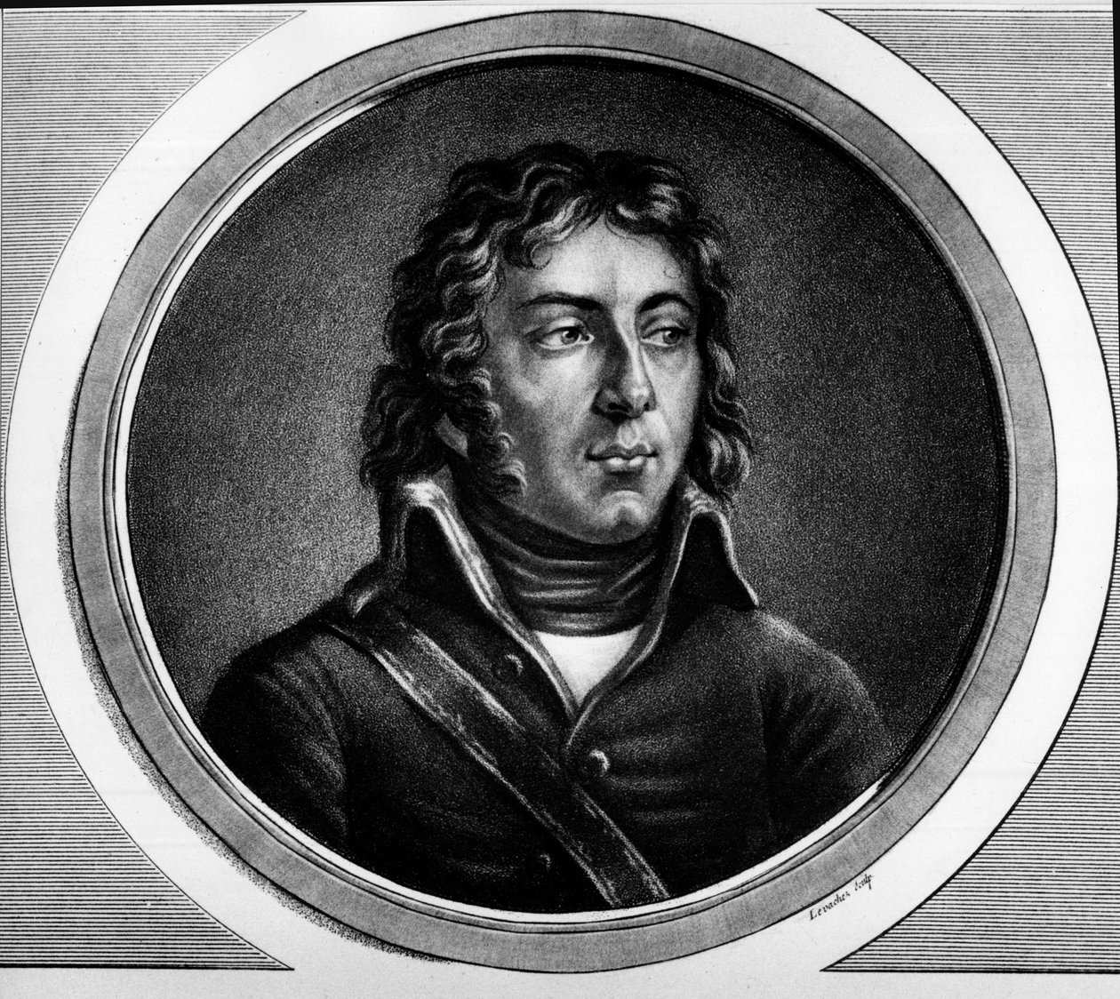 Louis Charles Antoine Desaix de Veygoux (1768-1800), Fransız generalin portresi. “Üç ciltte Fransız devriminin tarihsel resimlerinin tam koleksiyonunda” 1804. by Unknown artist