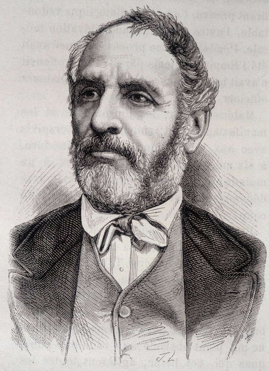 Louis Charles Delescluze, Fransız gazeteci ve politikacı portresi (1809-1871) by Unknown artist