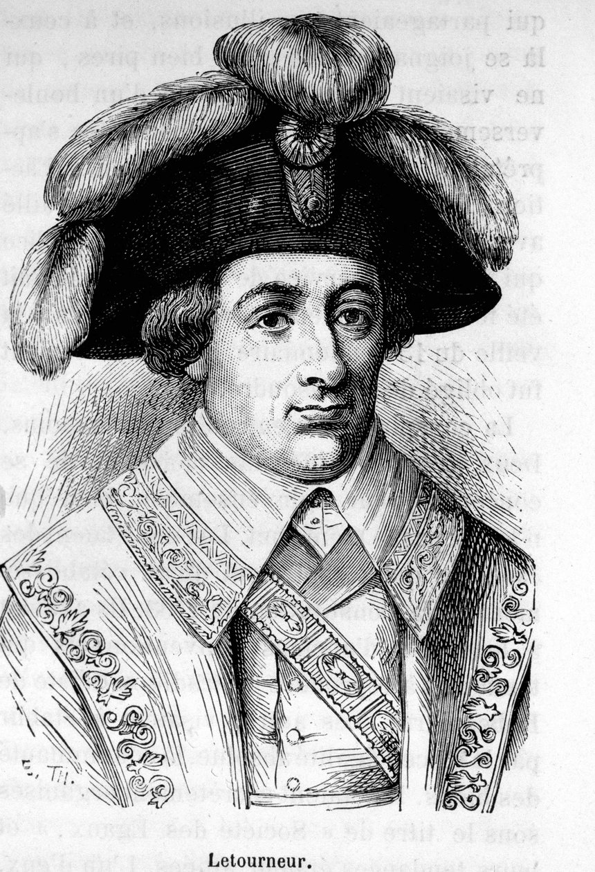 Louis Francois Letourneur (1751-1817), Fransız politikacı portresi. by Unknown artist