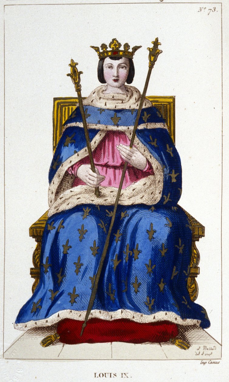 Louis IX veya Saint Louis (1214 - 1270) portresi. by Unknown artist
