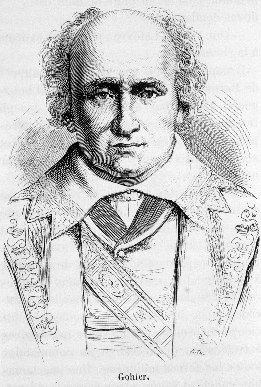 Louis Jerome Gohier (1746-1830), Fransız politikacı portresi. by Unknown artist