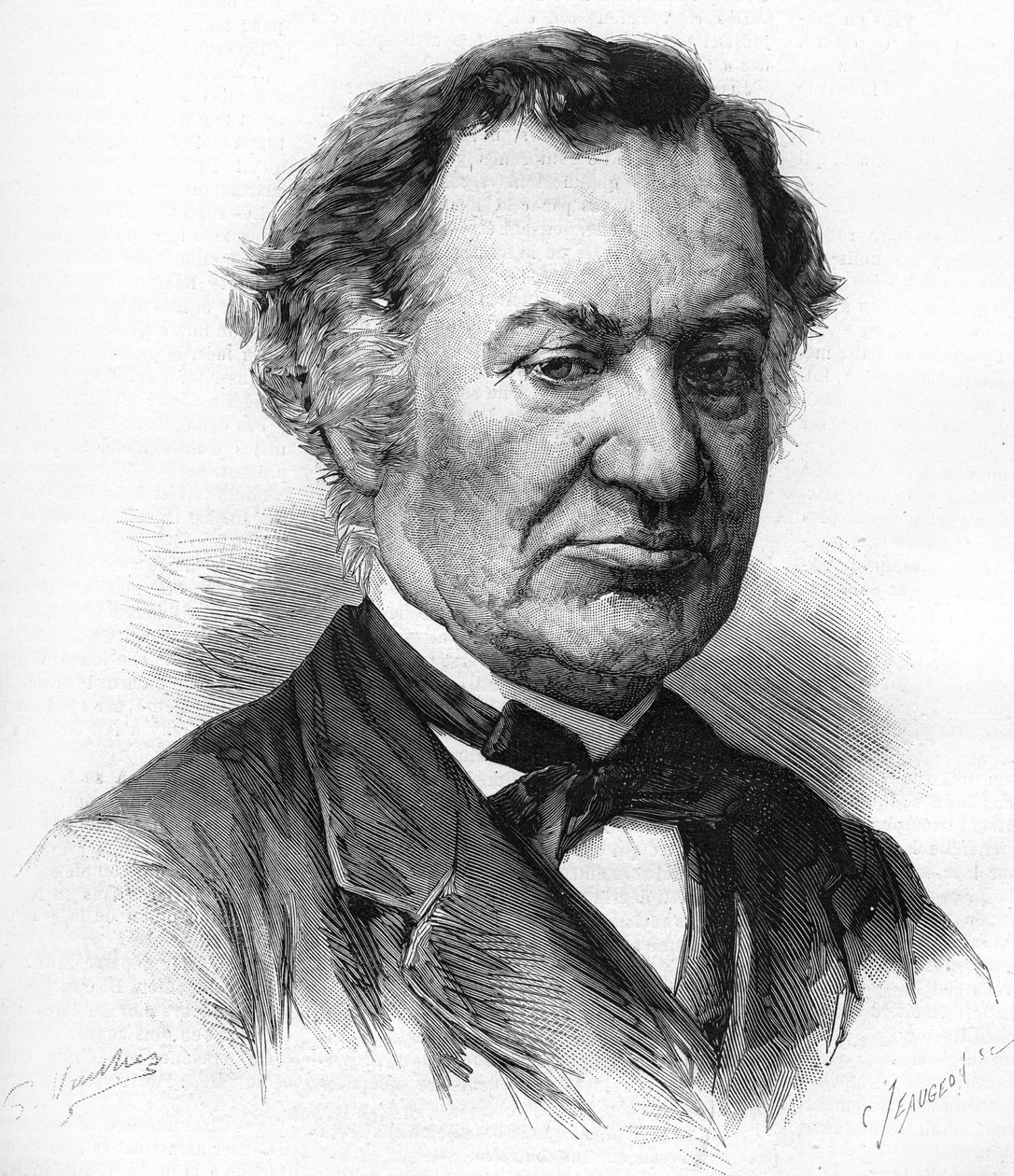 Louis Veuillot (1813-1883), Fransız gazeteci ve yazar portresi. by Unknown artist