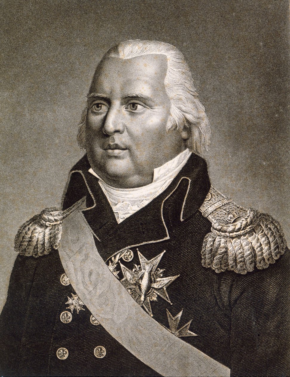 Louis XVIII (1755 - 1824), Fransa Kralı'nın Portresi by Unknown artist