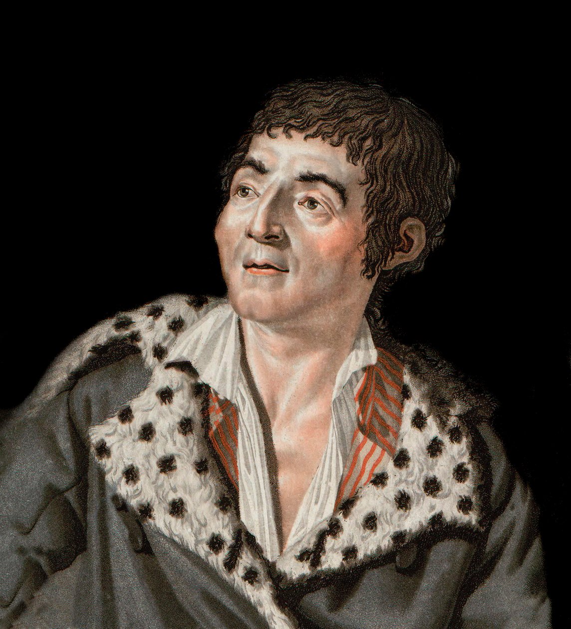 Marat Portresi (1743-1793) - Jean-Paul (Jean Paul) Marat (1743-1793) politikacı, Fransız gazeteci portresi - Angelique Allais tarafından gravür by Unknown artist
