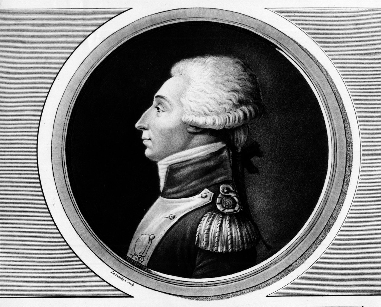 Marie Gilbert Mottier'in portresi, Marquis de La Fayette ((Lafayette) by Unknown artist