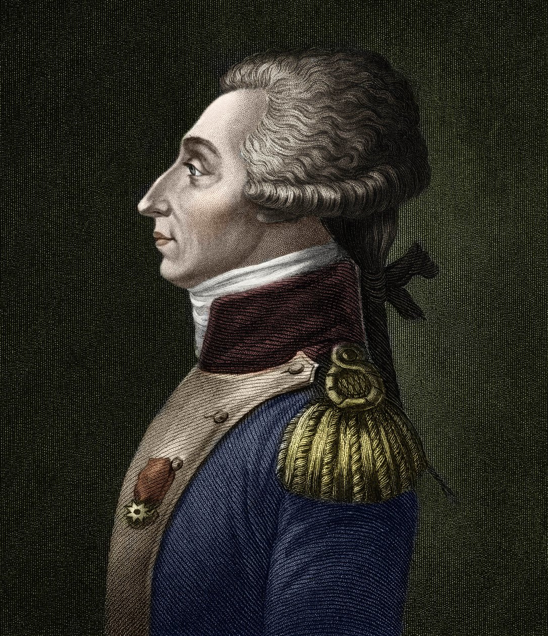 Marie Joseph Gilbert Motie Motier, Marquis de Lafayette (1757-1834), Fransız aristokrat ve askeri portresi. by Unknown artist