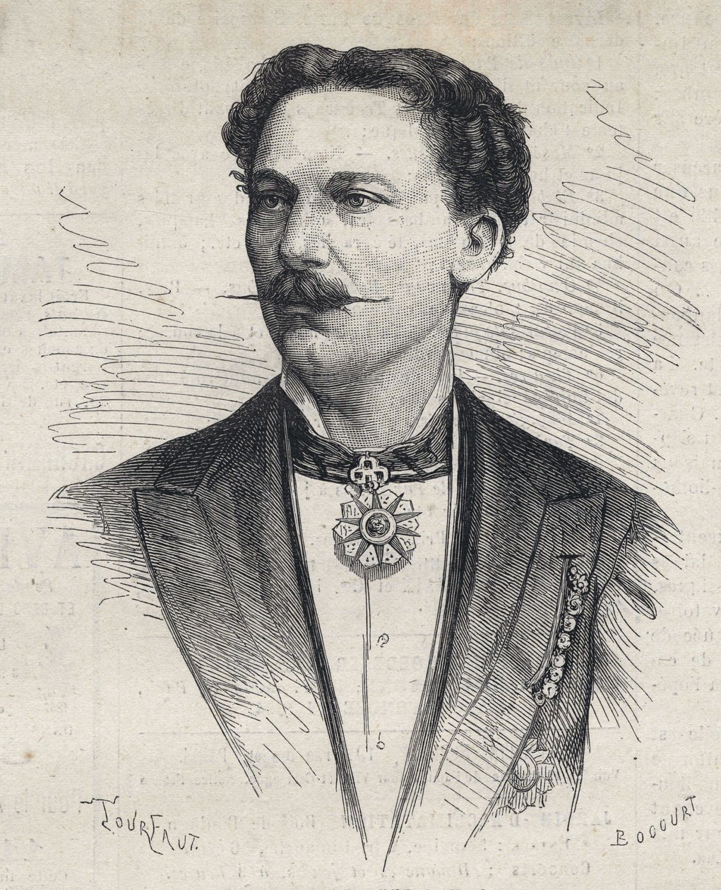 Marius Cazeneuve (1839-1913) portresi Fransız prestijitatörü. by Unknown artist