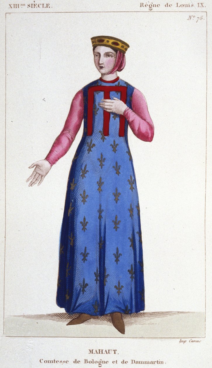 Mathilde de Dammartin (yaklaşık 1202-1259) veya Mahaut, Boulogne Kontesi ve Dammartin (Mathilde II) ve d