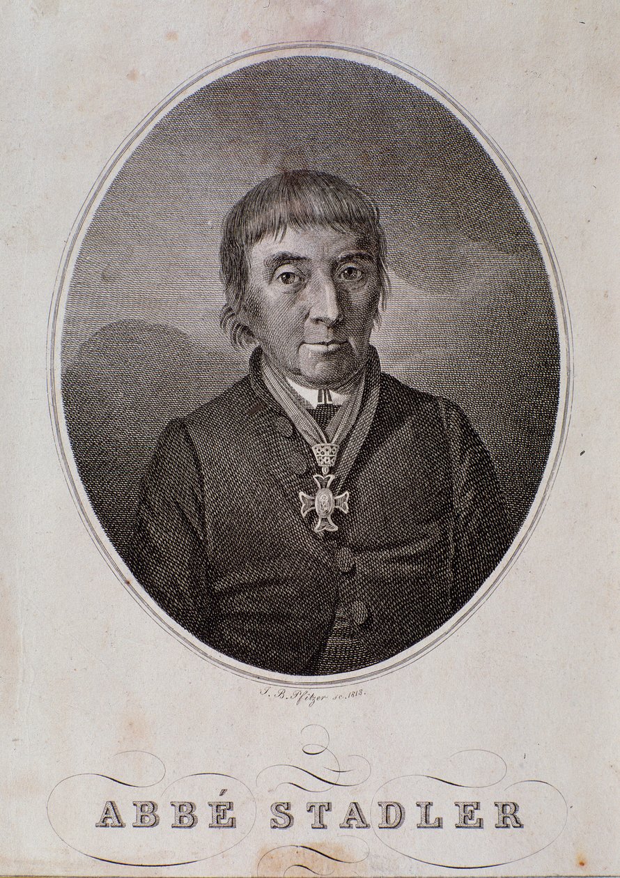 Maximilian Stadler'in portresi (gravür by Unknown artist