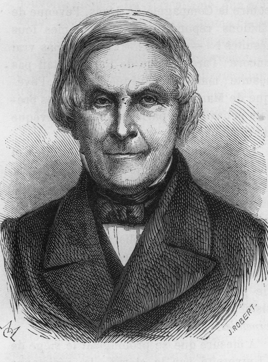 Michelet, Fransız tarihçi ve yazar portresi (1798 - 1874) by Unknown artist