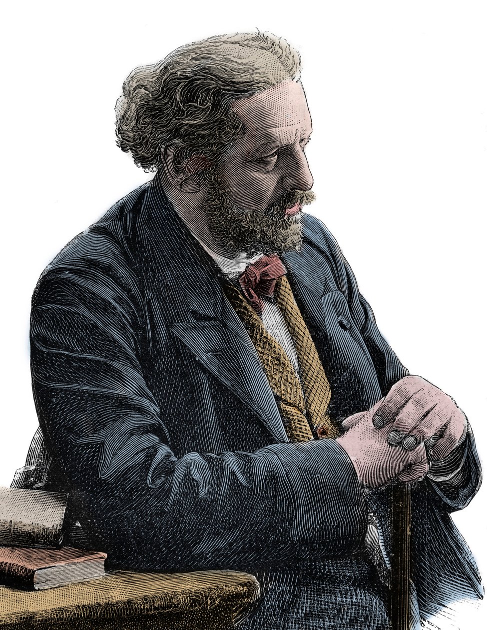 Paul Jules Barbier (1825-1901) Fransız yazar portresi by Unknown artist