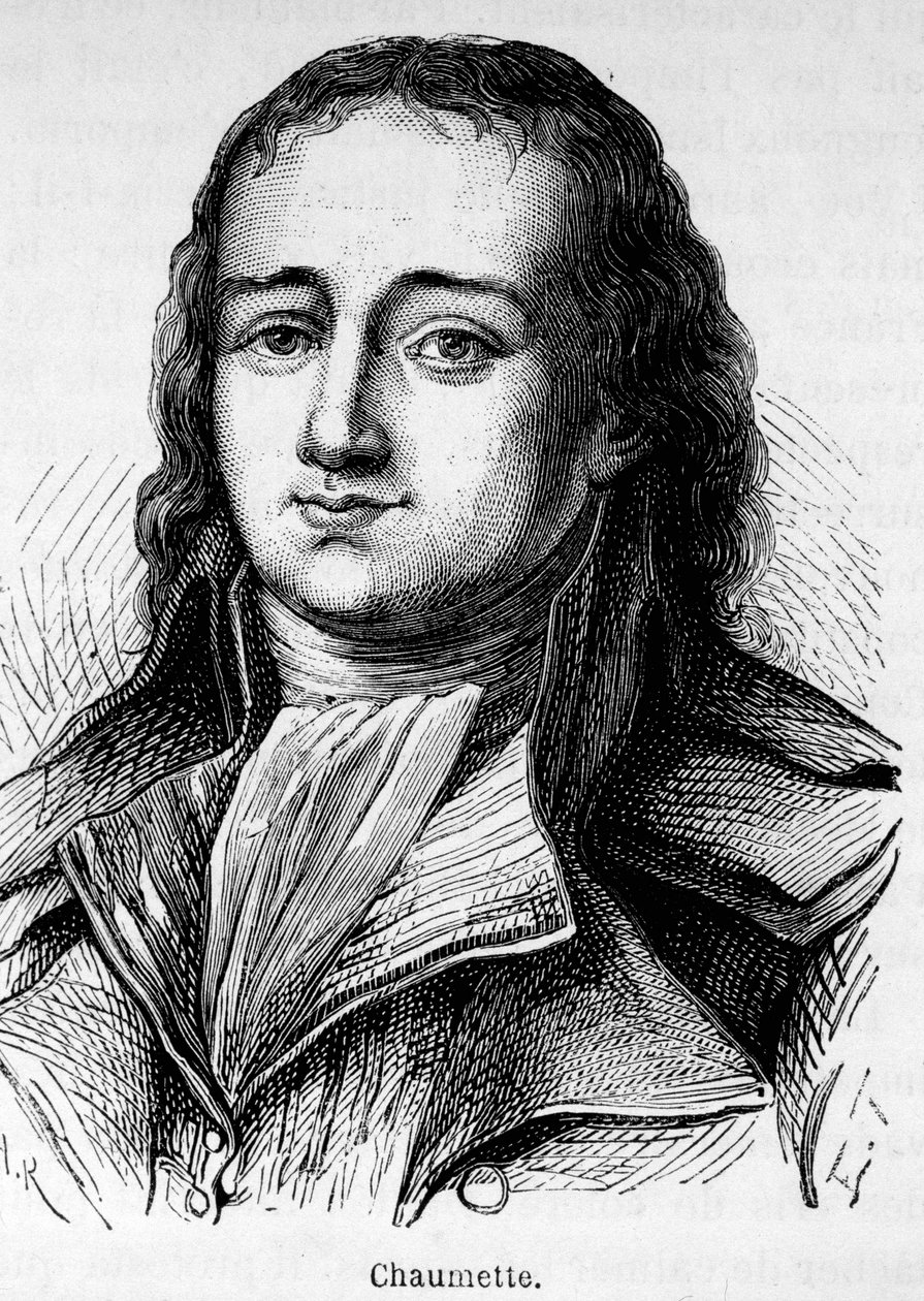 Pierre Gaspard Chaumette (1763-1794), Fransız politikacı, Cordeliers Kulübü üyesi ve Paris İsyancı Komünü sendikası savcısının portresi... Tutuklandı ve ev sahibi aşırılık yanlılarıyla birlikte giyotinle idam edildi. by Unknown artist