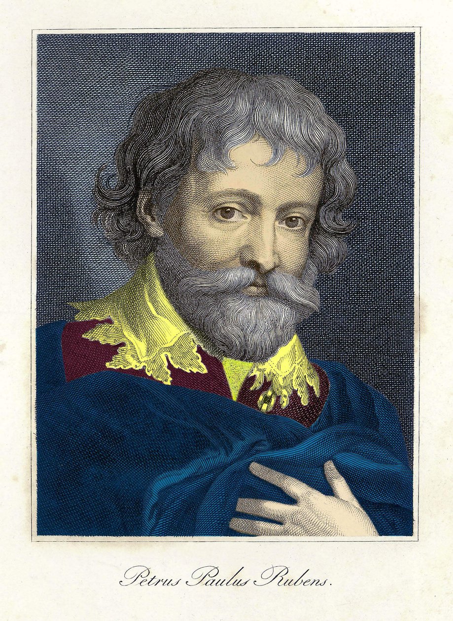 Pierre Paul (Pierre-Paul) Rubens (veya Peter Paul veya Petrus Paulus) (1577-1640), Flaman ressam ve karikatürist by Unknown artist