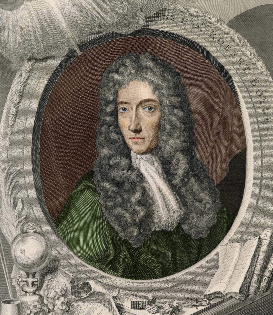 Robert Boyle (1627 - 1691), İrlandalı fizikçi ve kimyager portresi. by Unknown artist