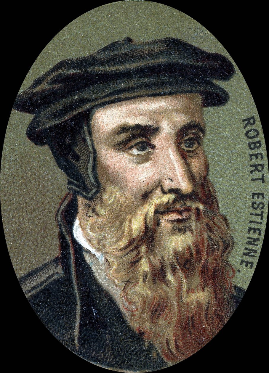 Robert Estienne (1503-1559), Fransız yazıcı portresi. by Unknown artist