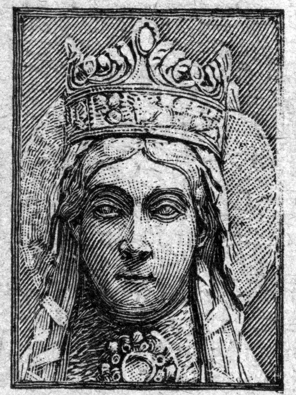 Aziz Clotilde Kadının Portresi, Clovis 1st. (470-548). by Unknown artist