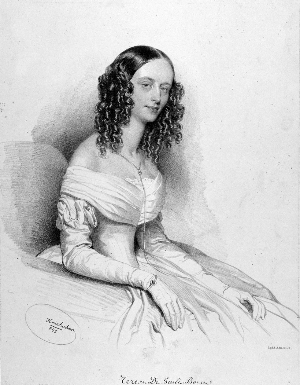 [Teresa] De Giuli Borsi soprano İtalyanca portresi. by Unknown artist