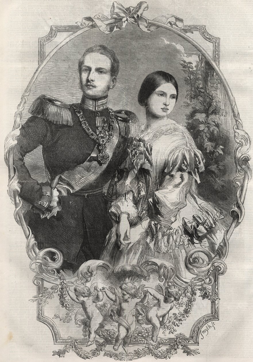 Majesteleri Prenses Victoria (1840-1901) (Kraliçe Victoria) ve Veliaht Prens Frederick William Prusya