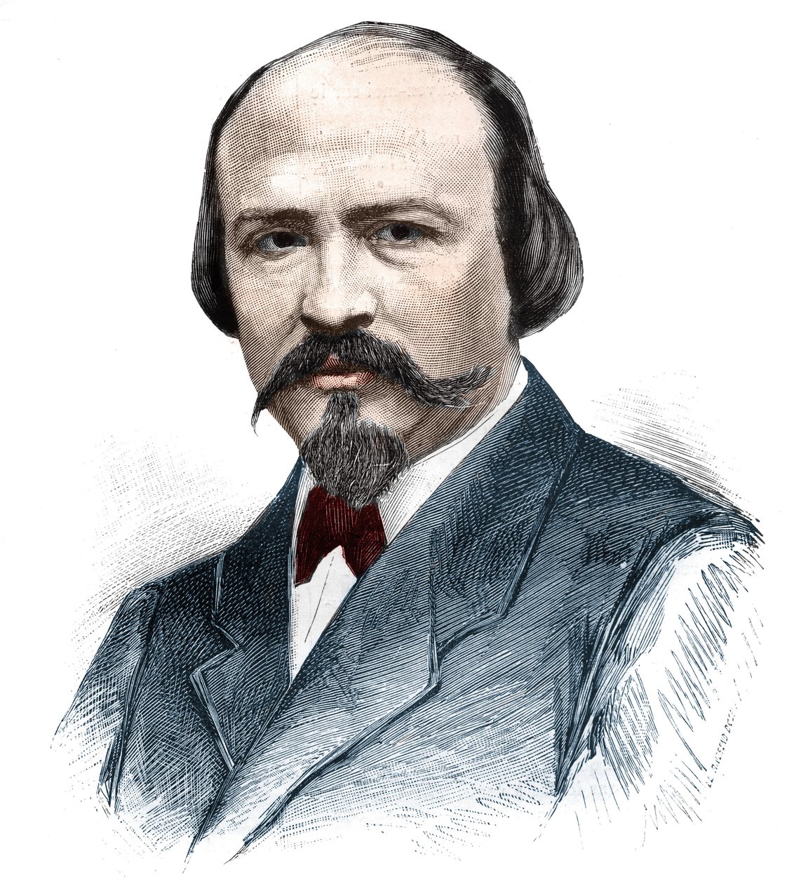 Victor Masse (1822-1884), Fransız bestecinin portresi. by Unknown artist