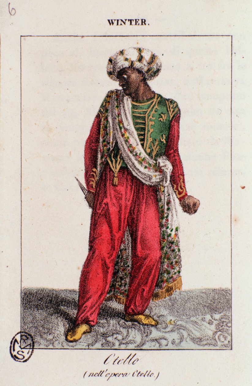 Othello'da Kış Portresi, Gioacchino Rossini'nin operası by Unknown artist