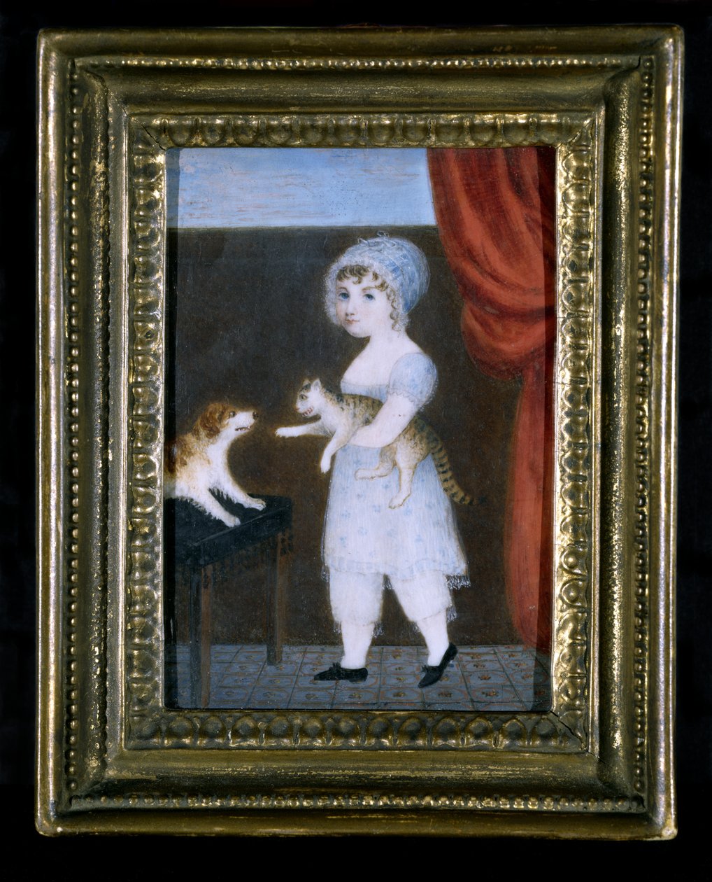Bir Kızın Portresi, 1820 dolayları (fildişi üzerine suluboya) by Unknown artist