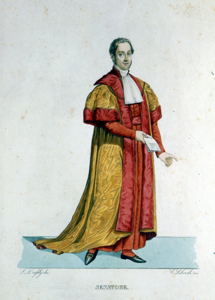 Vatikan Devletinin Papalık Senatörünün Portresi. by Unknown artist