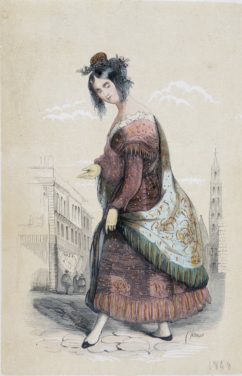 Sevilla'dan bir çingene portresi by Unknown artist
