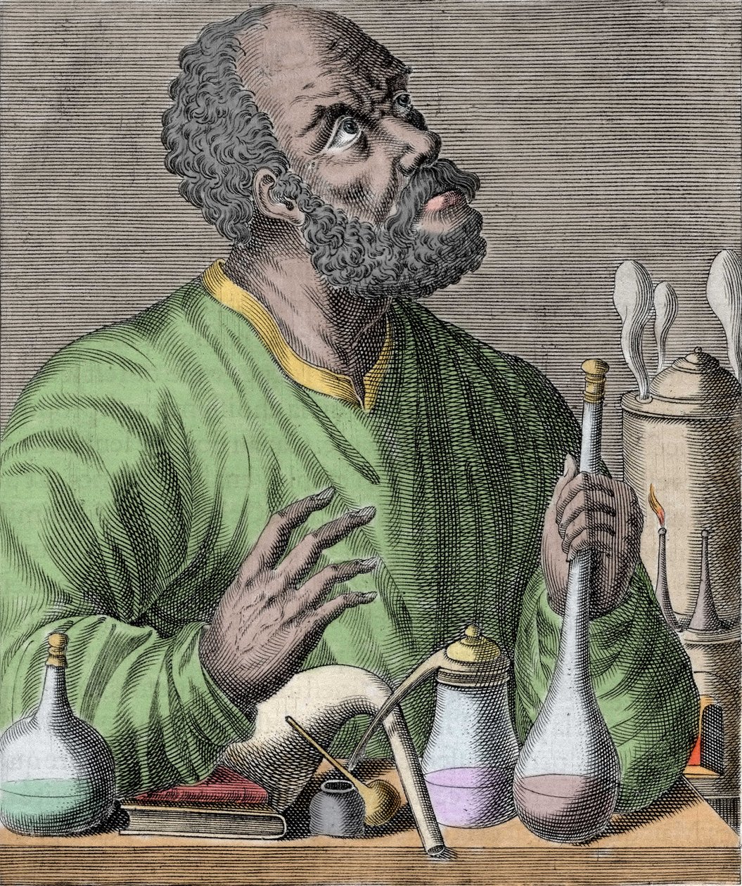 Arap kimyager Geber (Cabir ibn Hayyan) Cabir ibn Hayyan (721-776) portresi. by Unknown artist