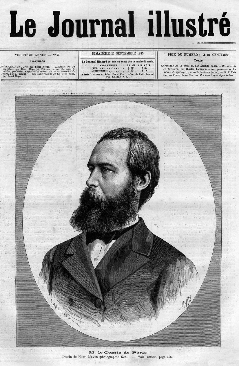 Paris Kontunun Portresi (1838 - 1894) (Louis Philippe d