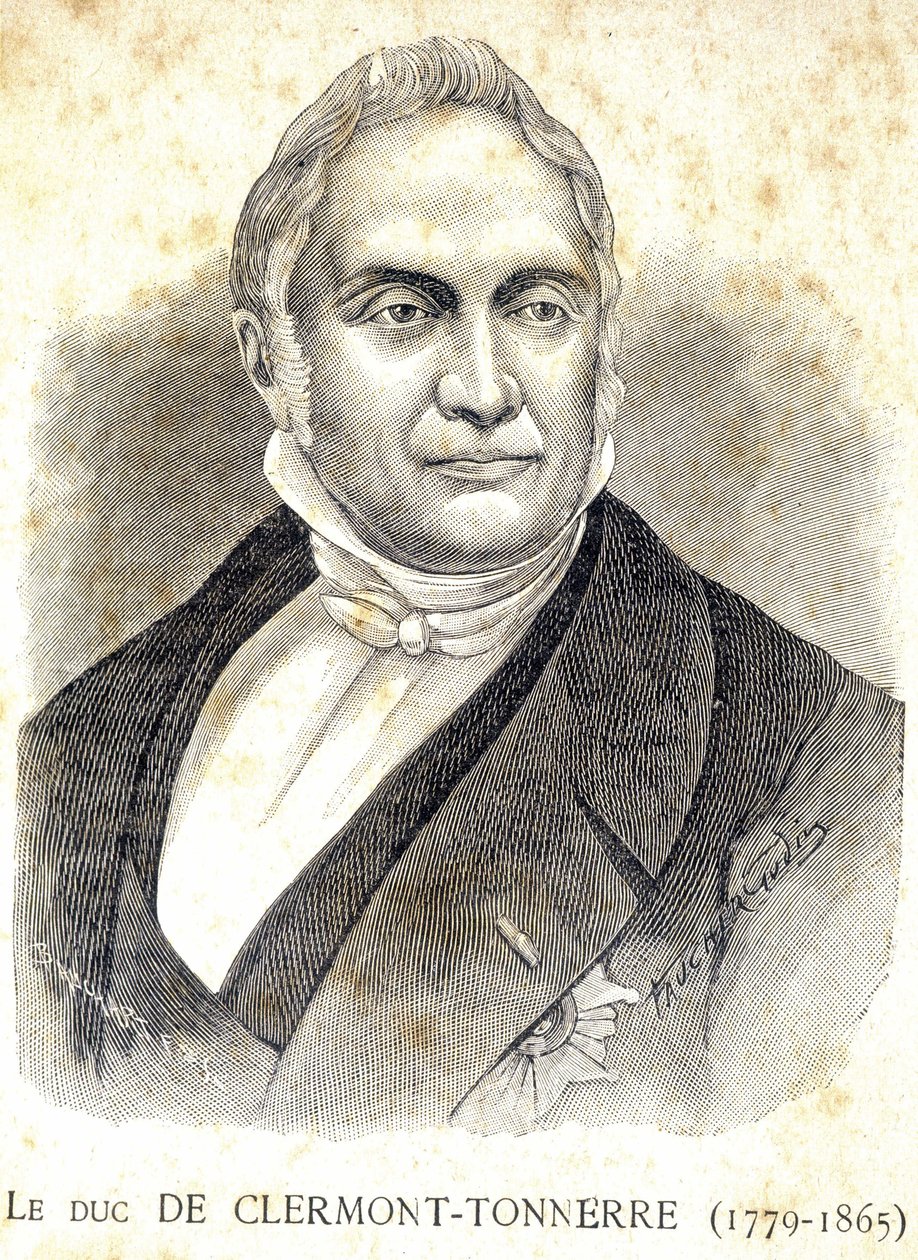Clermont Dükü Portresi - Thunder (1779 - 1865) - “” Les Contemporains” de, n.d. 19. yüzyılın sonlarında. by Unknown artist