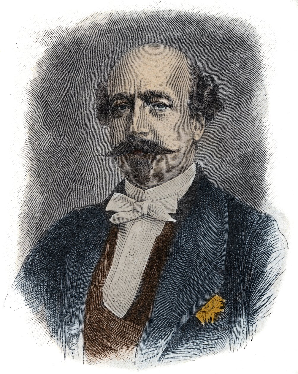 Fransız finansör ve politikacı Charles de Morny dit Comte de Morny (veya Duke) (1811-1865) III. Napolyon
