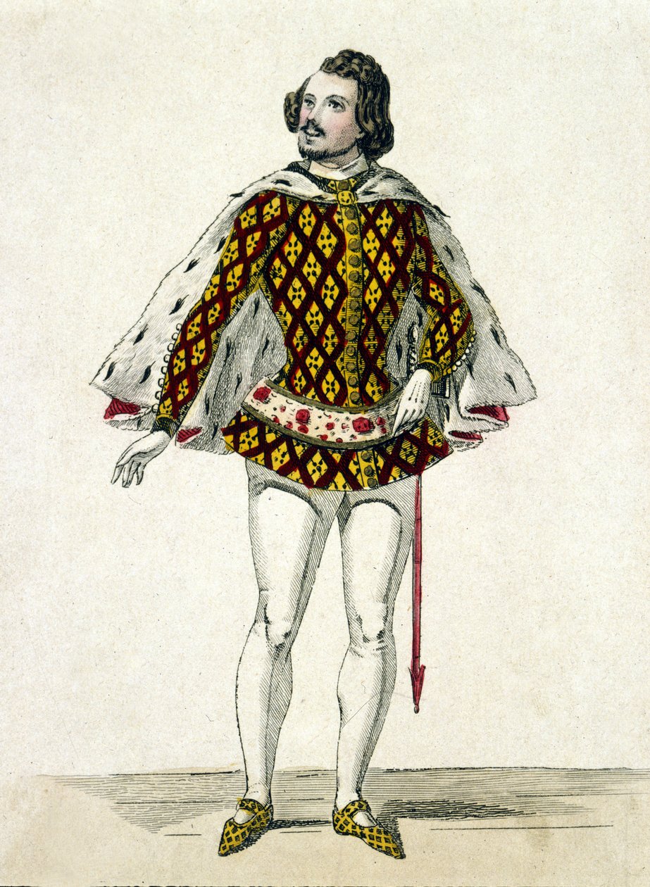 Fransız tenor Gilbert-Louis Duprez'in (1806 - 1896), Donizetti'nin Paris'teki “La Favourite” oyununun üçüncü perdesinde Fernando rolündeki portresi. 1838. by Unknown artist