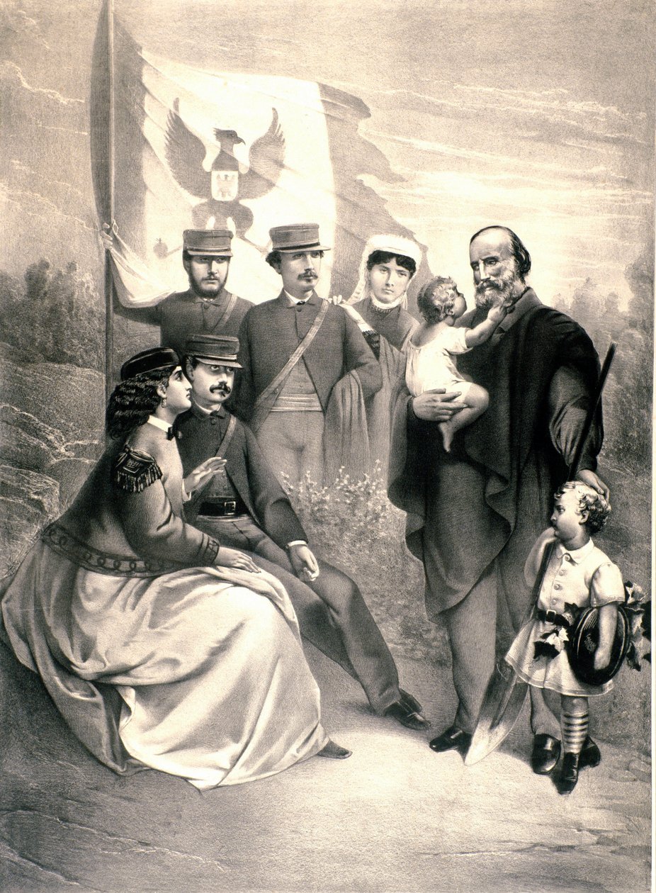 İtalyan vatansever ve Risorgimento Giuseppe Garibaldi
