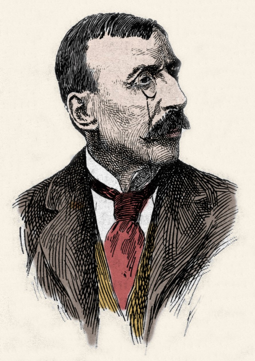 Portekizli yazar ve diplomat Jose Maria de Eeca de Queiros veya Queiroz