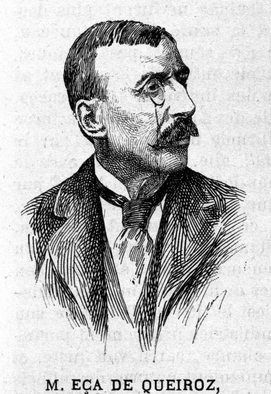 Portekizli yazar ve diplomat Jose Maria de Eeca de Queiros veya Queiroz