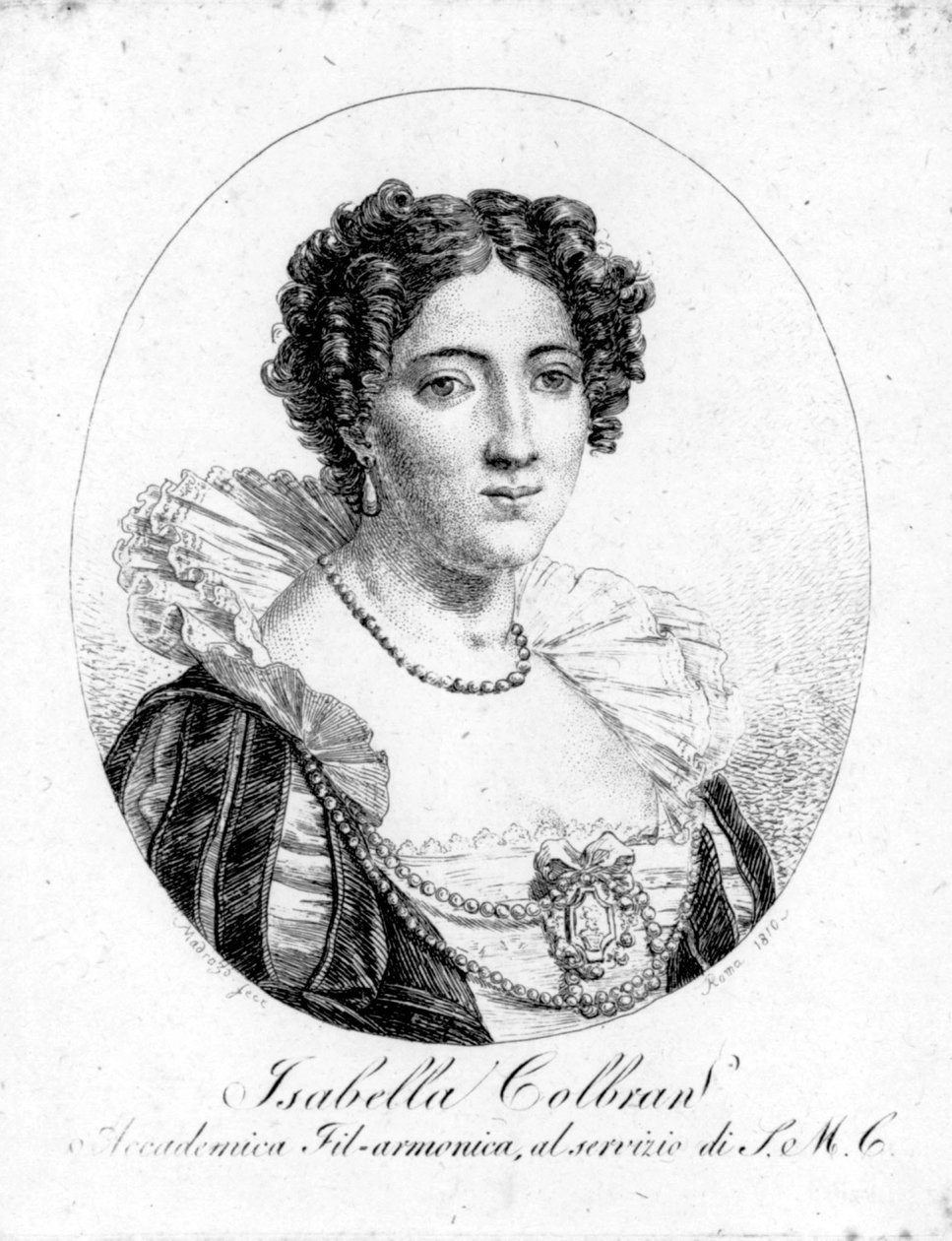 İspanyol şarkıcı Isabelle Colbran