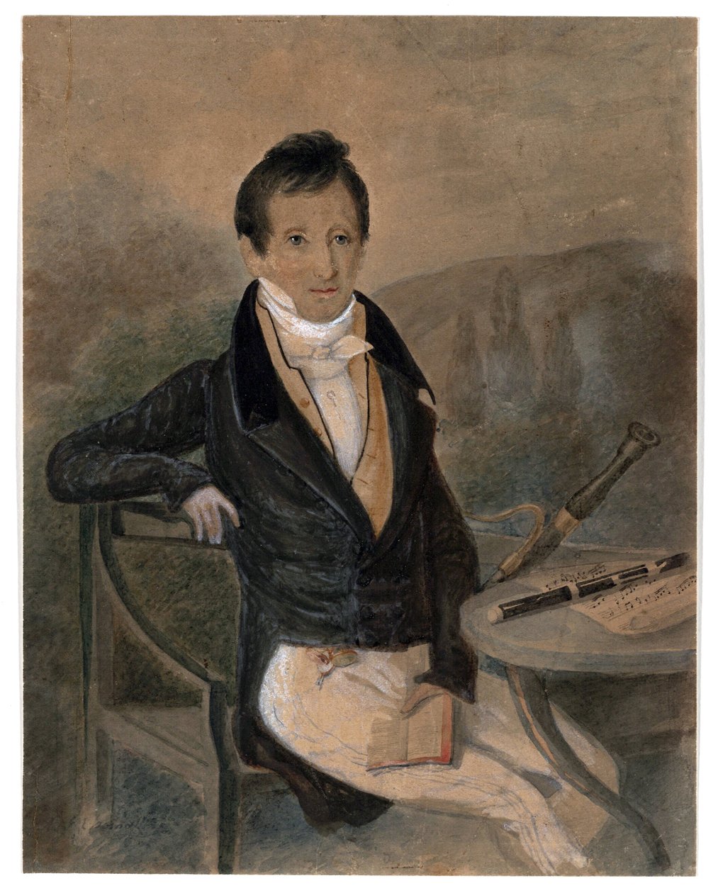 Flüt sanatçısı Jean-Louis Tulou