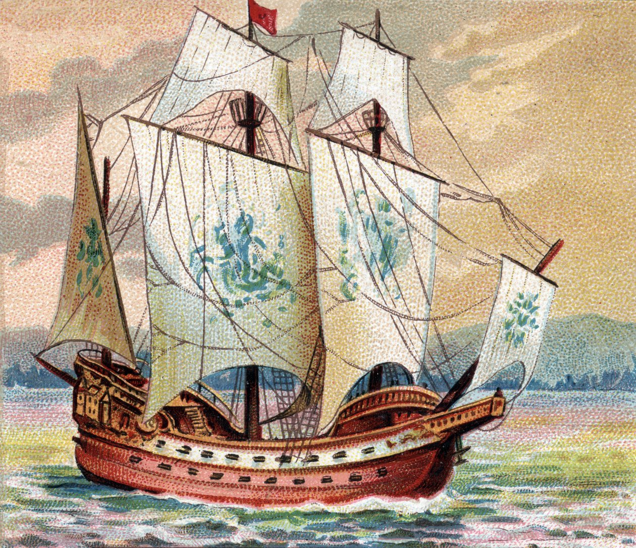 Portekiz Karak - Portekizce Karak - 15. yüzyılın sonlarında Portekiz filosunun karak (nef) karakterinin temsili by Unknown artist