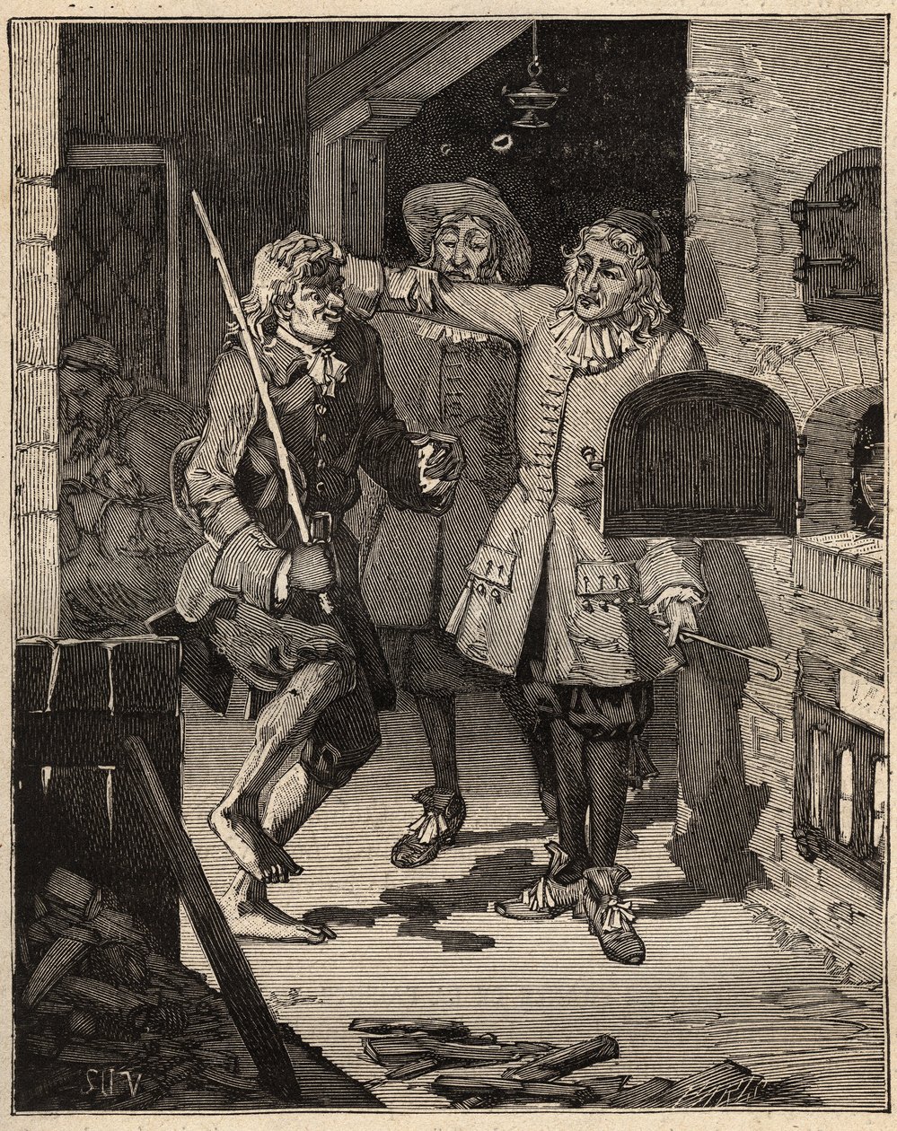 Çanak çömlek: boru toprağı (ince fayans). İngiliz John Astbury (1688-1743), yeni beyaz fayansın sırrını onlardan çalmak için John Philip ve David Elers kardeşlerin evine geldi. A tarafından "" Les arts et metiers illusstres "de 1885