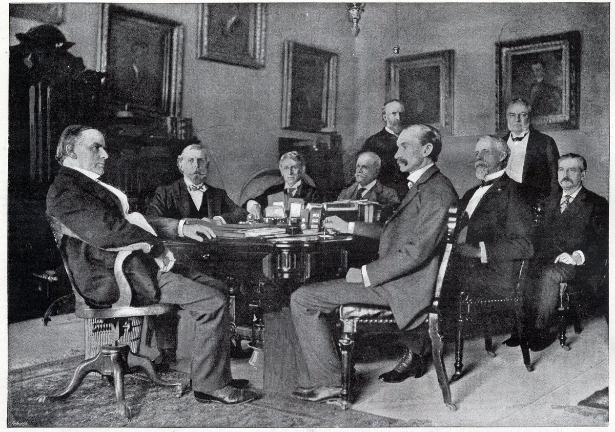 Başkan McKinley ve Kabinesi Beyaz Saray