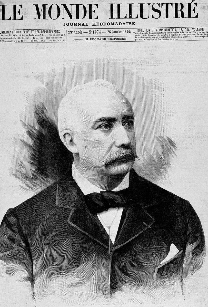 Cumhurbaşkanı Félix Faure (1841 - 1899). "Dünya resimli". 26/01/1895. by Unknown artist