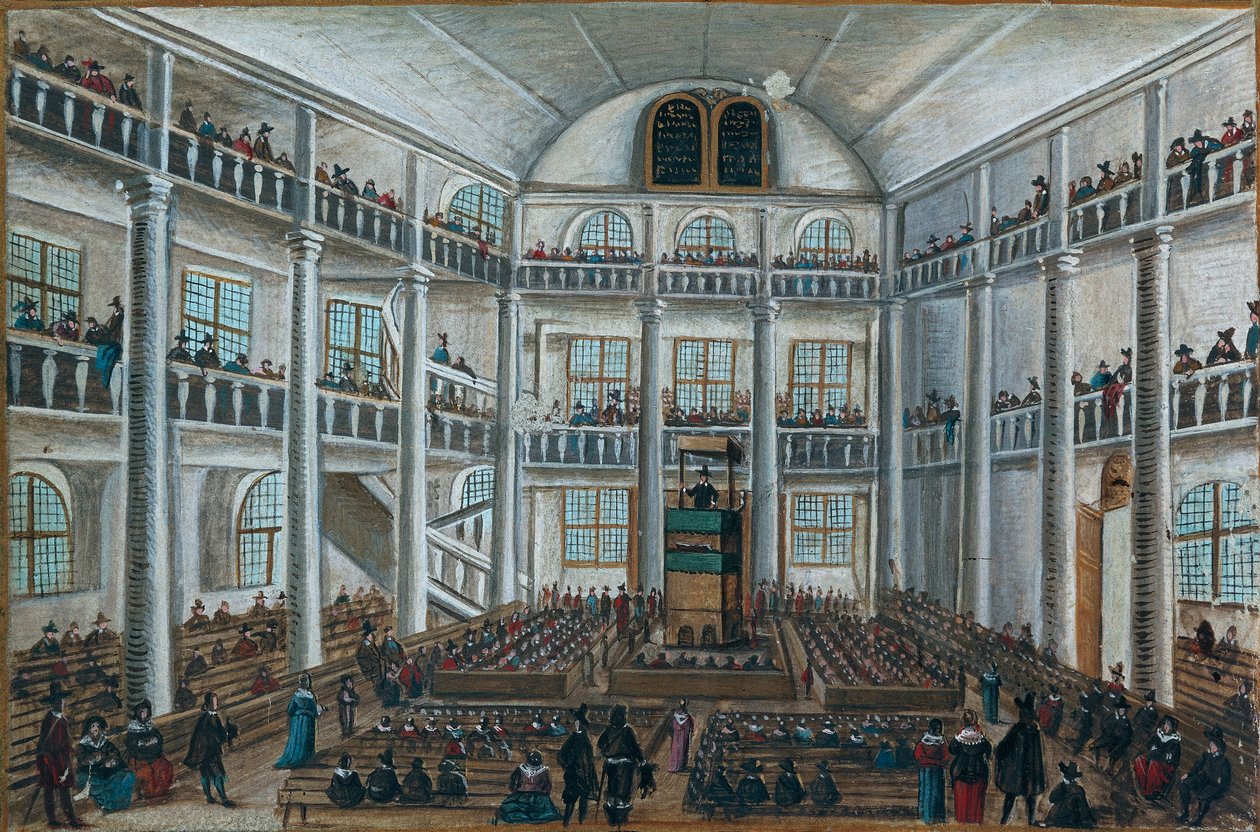 Charenton Protestan kilisesi, Dostlar Kitabı'ndan, Spira by Unknown artist
