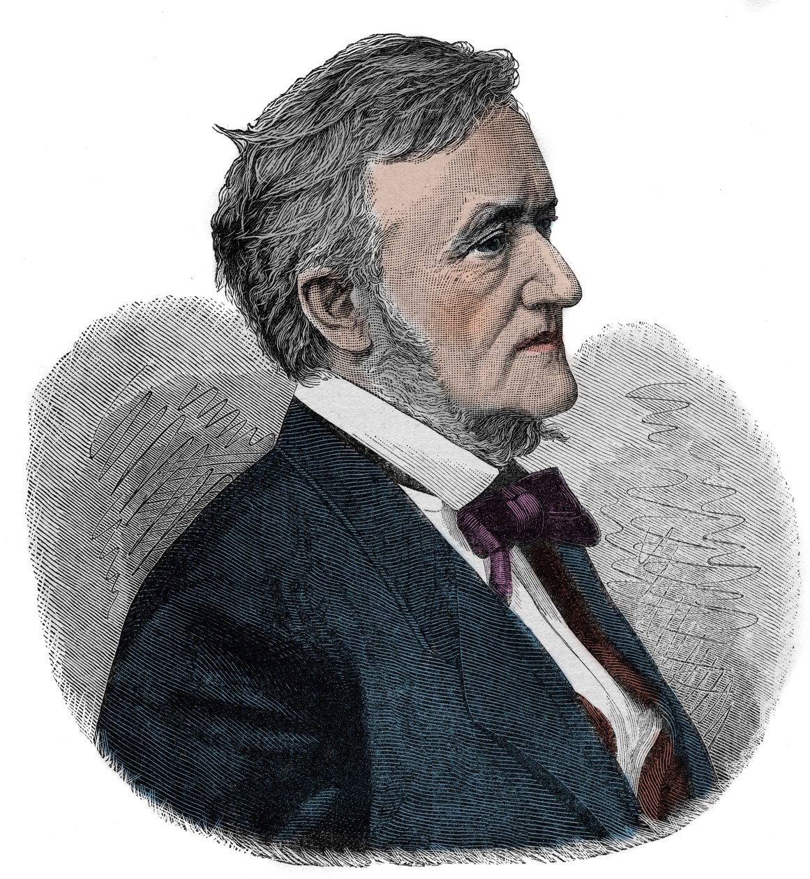 RICHARD WAGNER (1813-1883) İngiliz besteci - gravür by Unknown artist