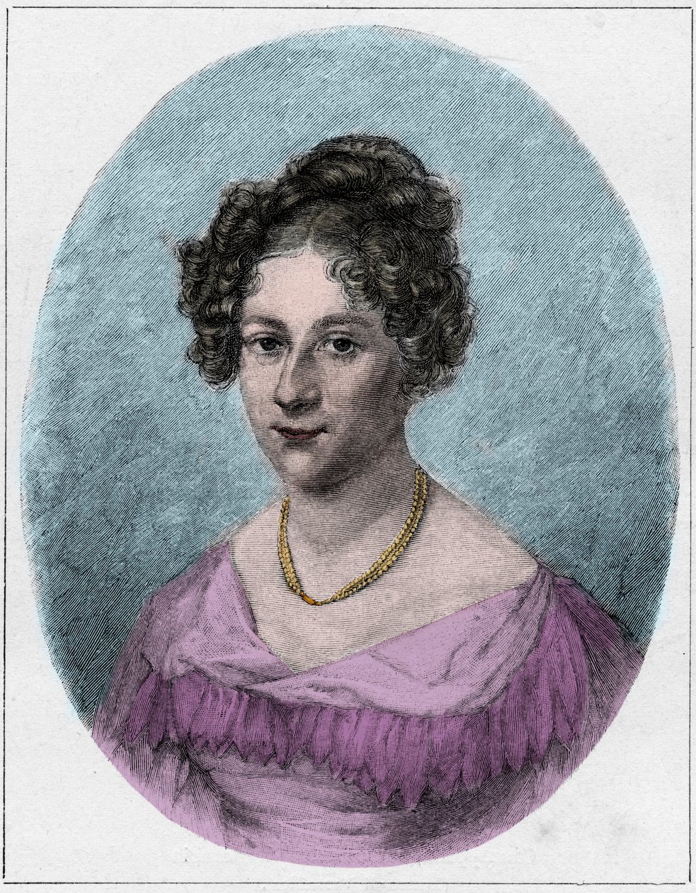 Rahel Varnhagen von Ense, nee Rahel Levin, Rahel Robert veya Robert-Tornow (Robert Tornow) (1771-1833), romantizm döneminin Alman yazarı by Unknown artist